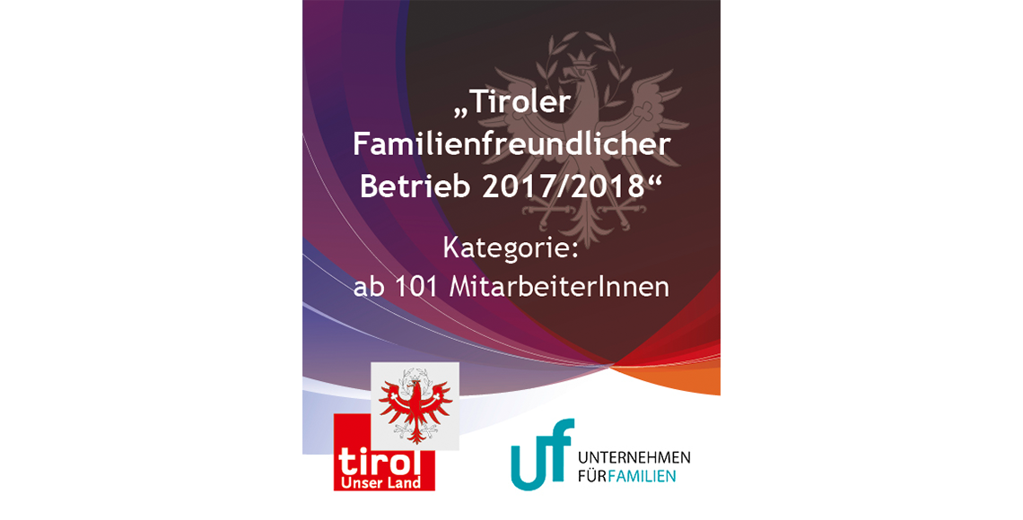 Tiroler Familienfreundlicher Betrieb 2017/2018