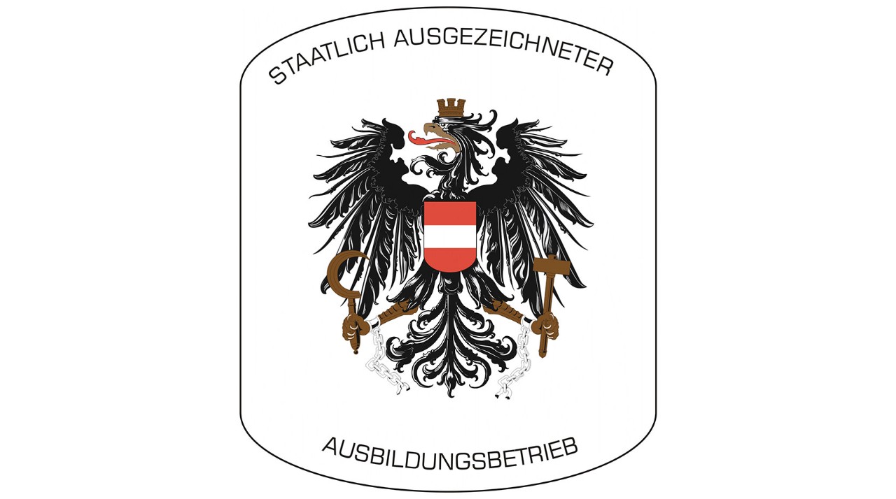 Siegel Staatlich ausgezeichneter Ausbildungsbetrieb